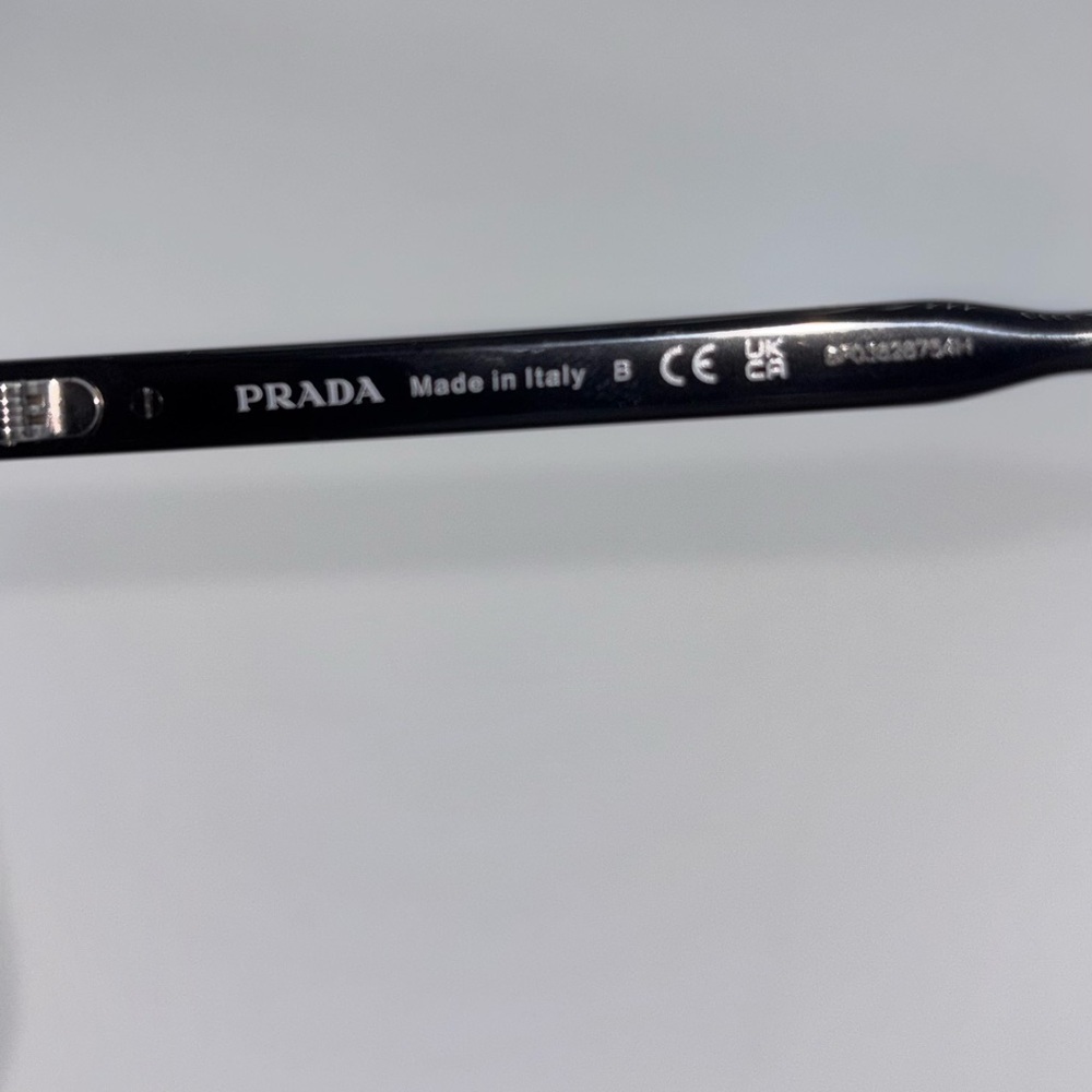 Prada Mens Women’s OPR A22S Black Frame Sunglasses Grey Lens - Picture 6 of 11